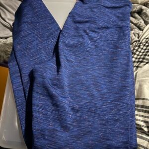Old Navy Active Blue Leggings with Pink Accents size large L